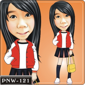 女生人像Q版漫畫PNW-121